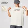 Li Ning Bad Five Fashion Versatile Casual Loose Round Neck Letter Print Short Sleeve T-Shirt Men Tops Off-White AHSVA13-1