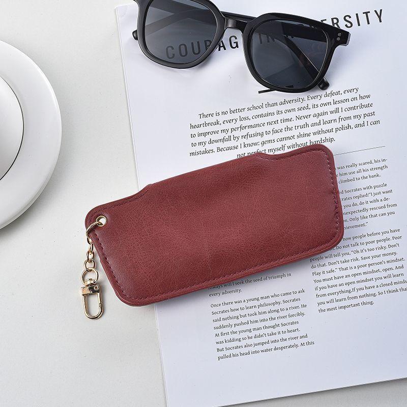Fashion new men's and women's glasses bag, pressure-resistant glasses case, anti-drop sunglasses case, light luxury portable glasses bag,