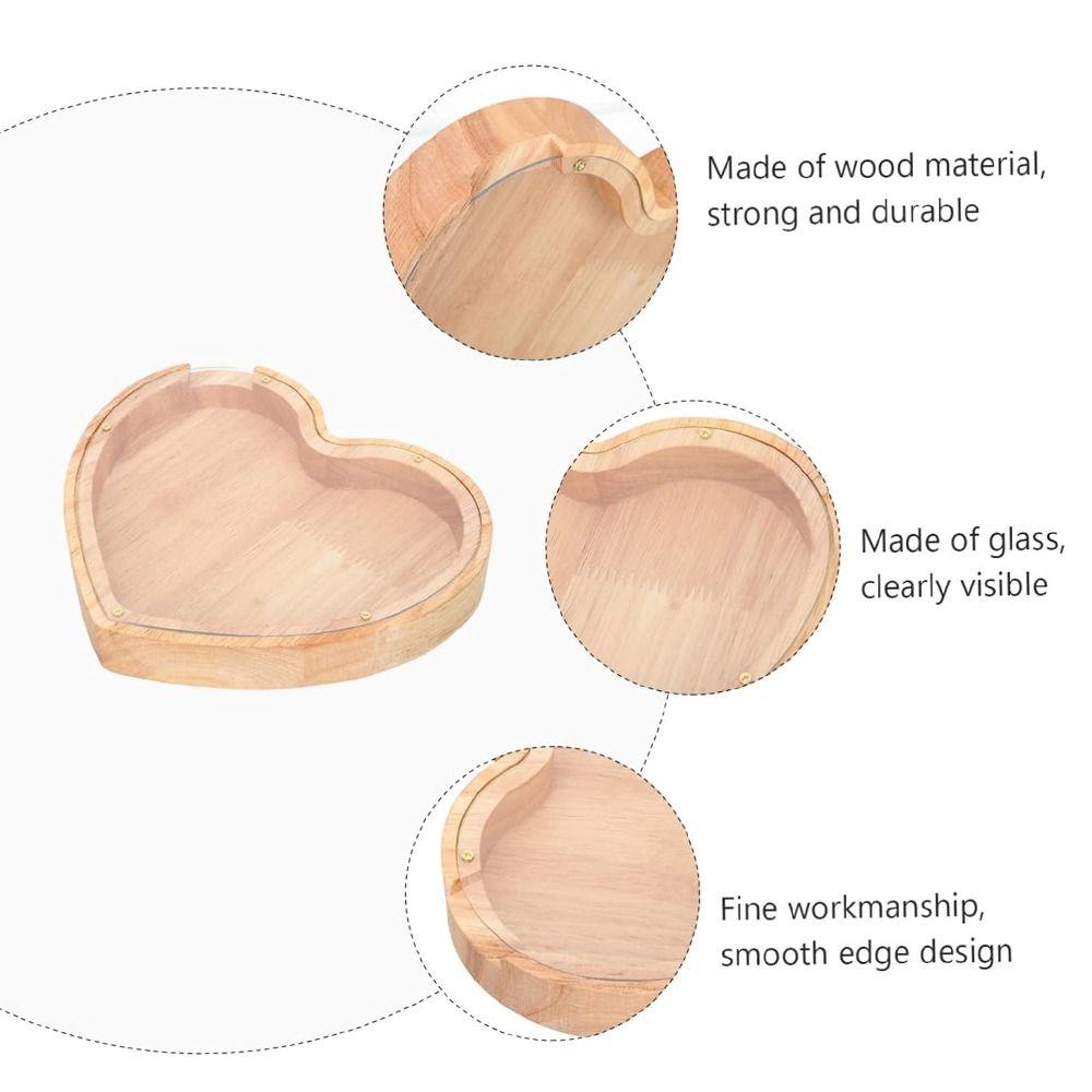 Unbreakable Coin Container Transparent Money Storage Jar Personalized Cash Saving Box Adults