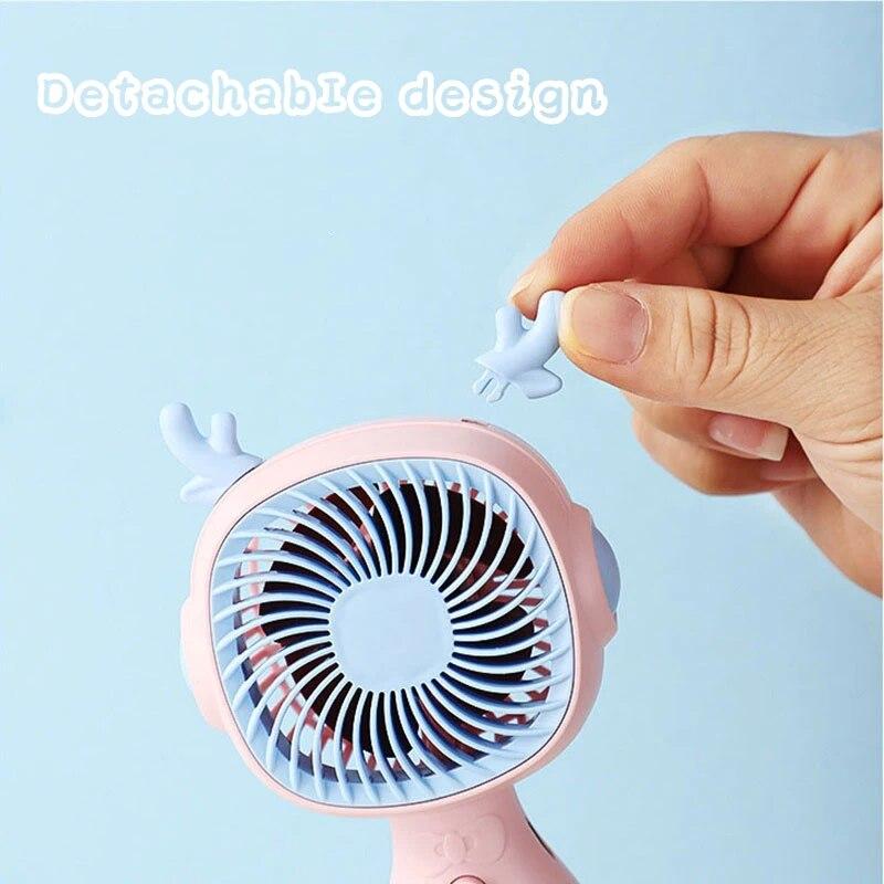 1pc Mini Portable Fan Handheld Electric Fan for Home Outdoor Travel Camping Air Cooler Handheld Small Pocket Fan
