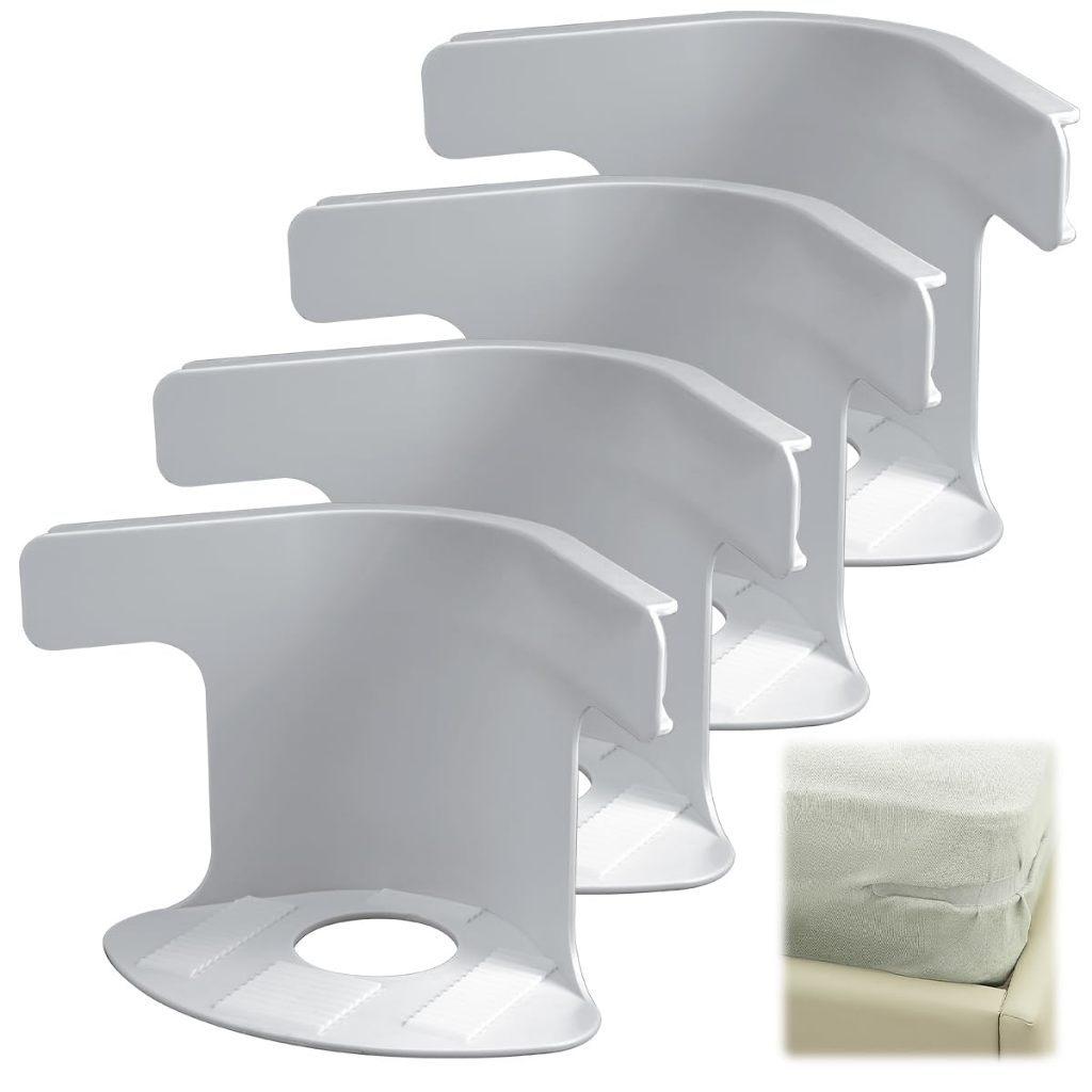 4/8pcs Universal Non-Slip Bed Sheet Clips Corner Tightener Invisible Bedspread Secure Holder