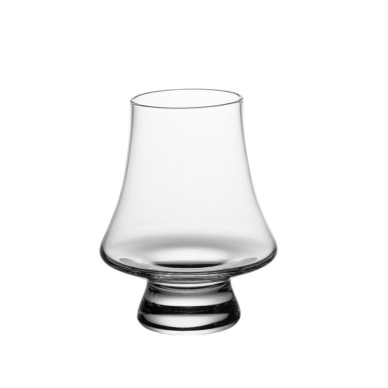 Kristallglas Whiskey-Snifter Tulpenform Weintasting-Glas mit schlanker Taille und großem Bauch108