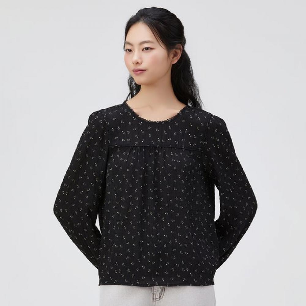 Thursday Island Round Neck York Flower Blouse T262mbl152w