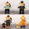 Police Bear Teddy German Shepherd Cute Animal Plush Toy With Rope For Collectors