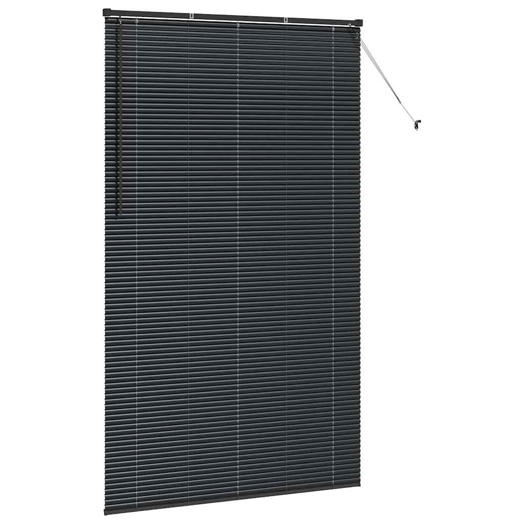 Black Venetian Blinds 220 x 135 cm Aluminium