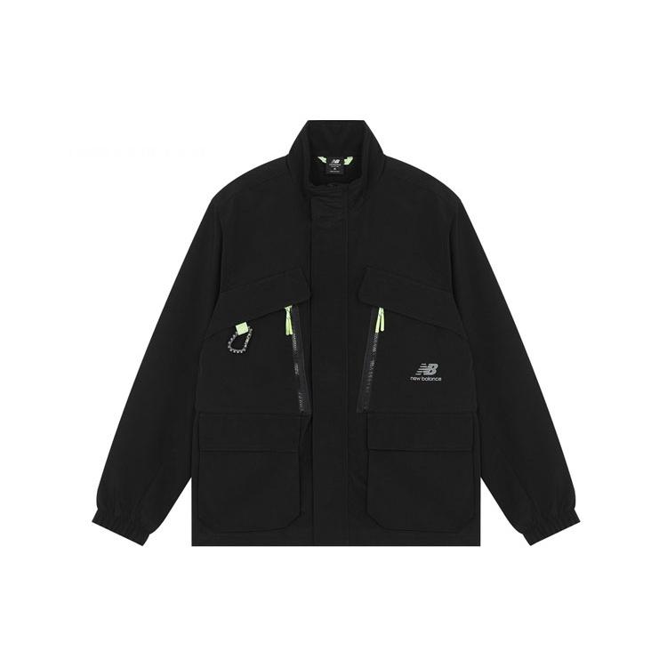 New Balance Fleece Lined Stay Warm Woven Sports Jacket Black Men s AMJ21357-BK S