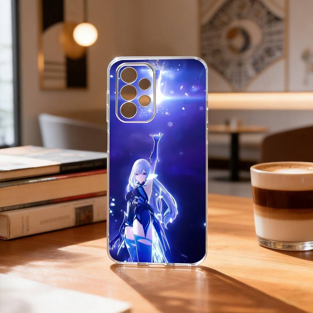 

S-Skirk Impact Genshin Phone Case For Samsung S25,S24,S21,S22,S23,S30,Ultra,S20,Plus,Fe Transparent Cover Samsung S22plus5G