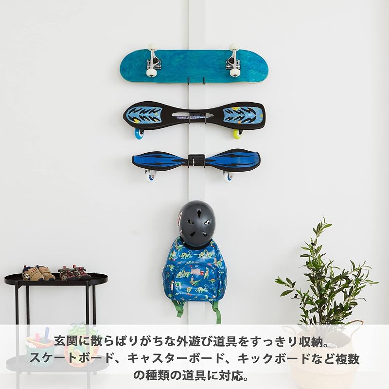 Heian Shindo Kogyo LABRICO DIY Storage Parts Skateboard Hanger Black SXK-521