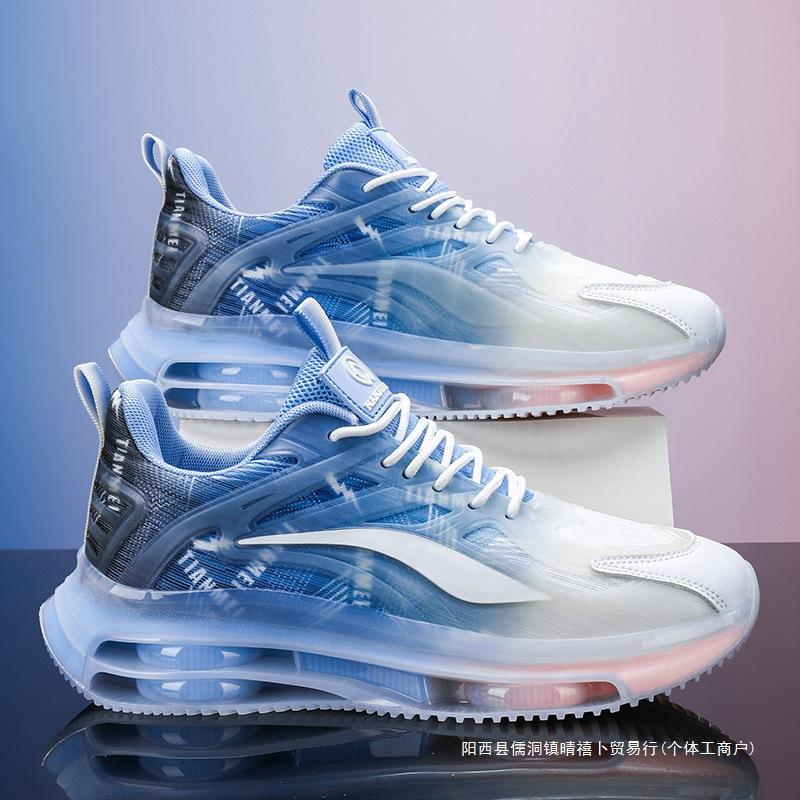 Air Cushion Shock Absorption and Height Increase Men's Shoes 2025 New Spring and Summer Men's Casual Running Sports Dad Summer Trendy Shoes
