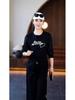 Women's Autumn 2025 Stylish Casual Sportswear Set: Age-Reducing Hoodie & Slimming Wide-Leg Pants.