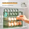 Automatic Flip Egg Storage Box - Kitchen Egg Tray & Duck Egg Holder for Refrigerator Side Door