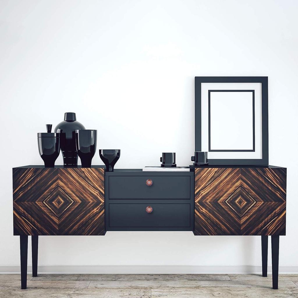 Vintage Kolorowe Ceramiczne Uchwyty do Szuflad Gałki i Uchwyty do Drzwi do Szafek Elementy Okucia do Dekoracji Wnętrz Domu Wielokolorowe) ( Paczka 6