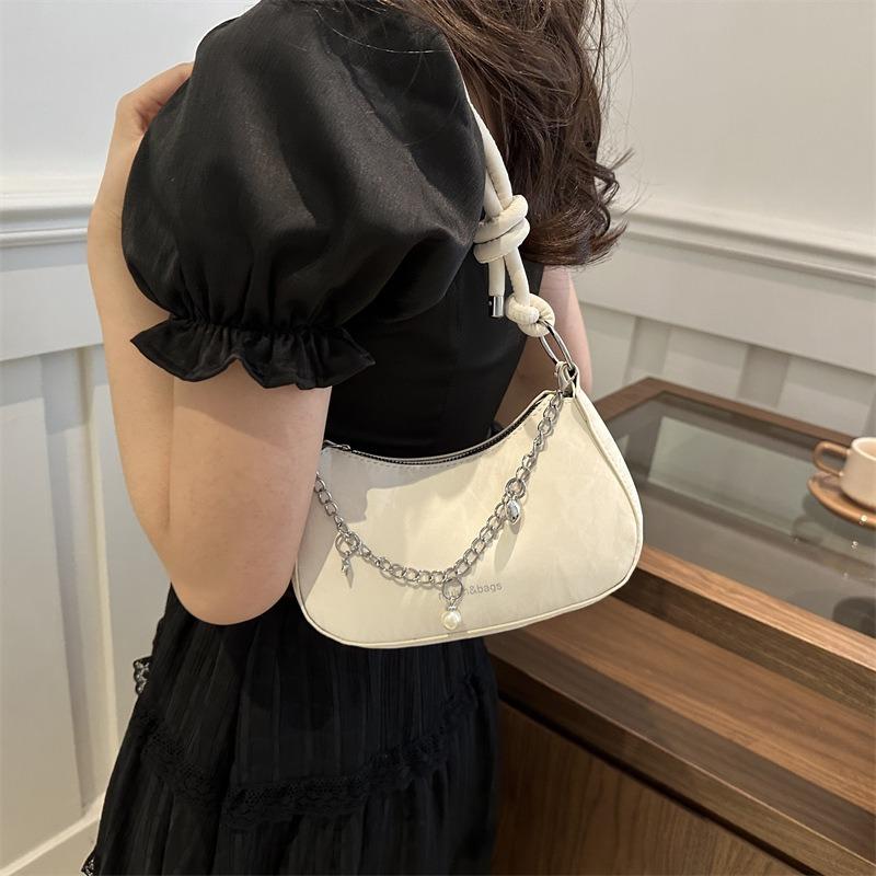 Small bag female personality  new trendy simple casual fashion trendy texture messenger bag summer shoulder armpit bag