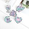 Unique Cartoon Gem Letter Heart Shaped Enamel Brooch For Men And Women Stylish Accessory