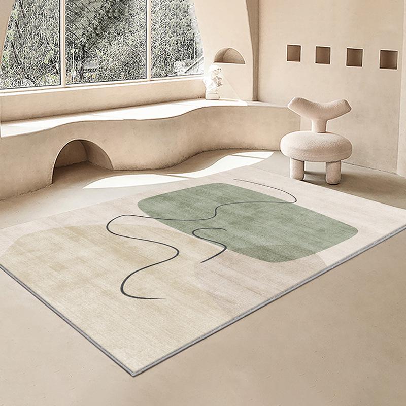 Stain-Resistant, Easy-Care Wabi-Sabi Crystal Velvet Living Room Carpet