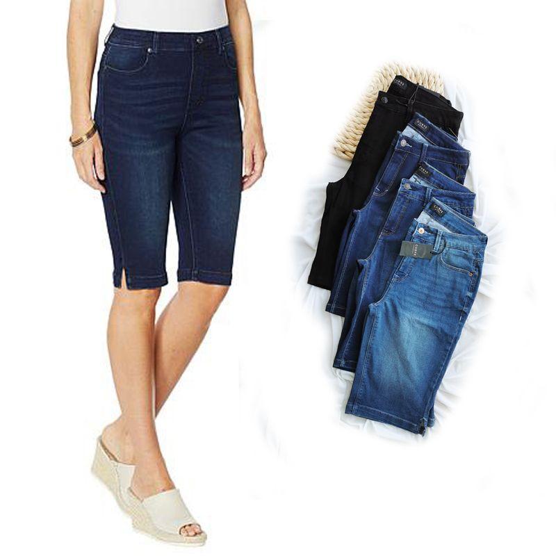 

20% off for One Piece, 5 Fold Stretch Dark Blue Summer New Arrival Thin Cropped Pants Stretch High Waist Silm Denim Half Pants Premium CA half pants Blue UK4