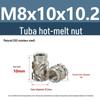 Stainless Steel Pre-embedded Injection Molding Knurled Nut M2M3M4