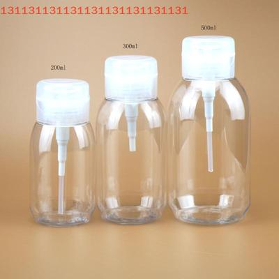 Nachfüllbare Flasche Push-Down-Pump-Spender für Nagellack Make-up-Entferner 200/300/500ML Leere Abfüllflasche Typ