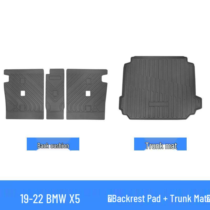 BMW X1/X5 TPE Waterproof Trunk Mat & Rear Seat Protector