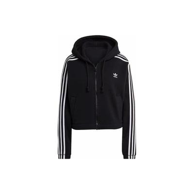 Logo Casual Hooded Striped Windbreaker Jacket Women Jacket Black GN2811