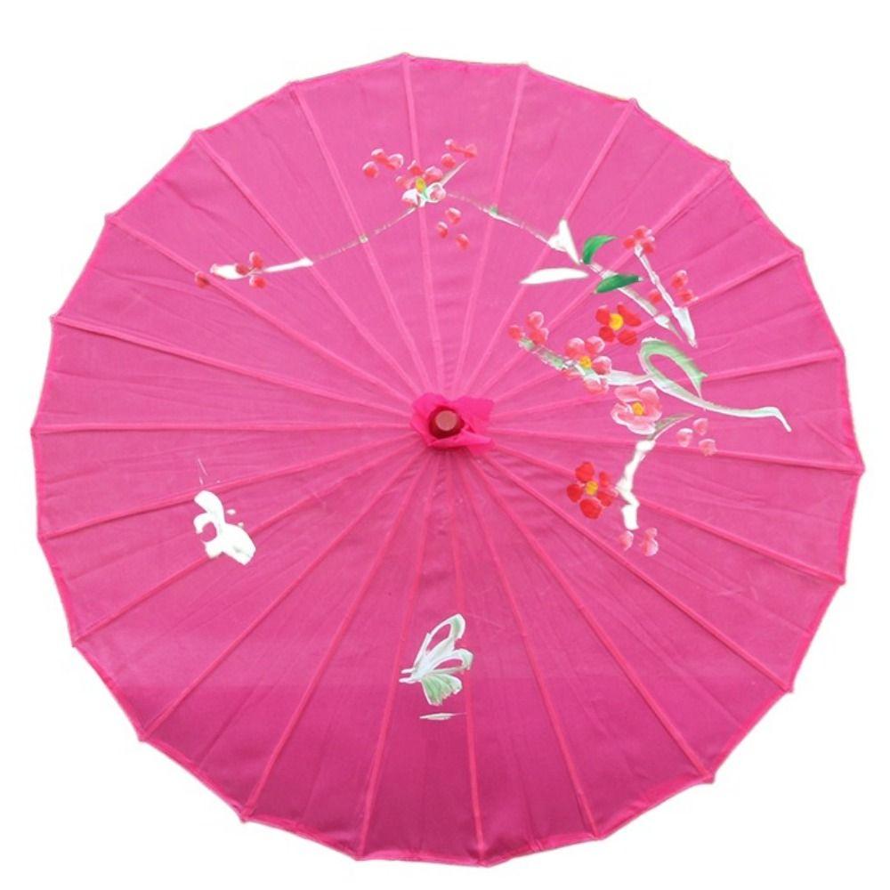 Vintage Oil Paper Umbrella Chinese Traditional Paper Parasol Folding Dance Umbrellas  Wedding