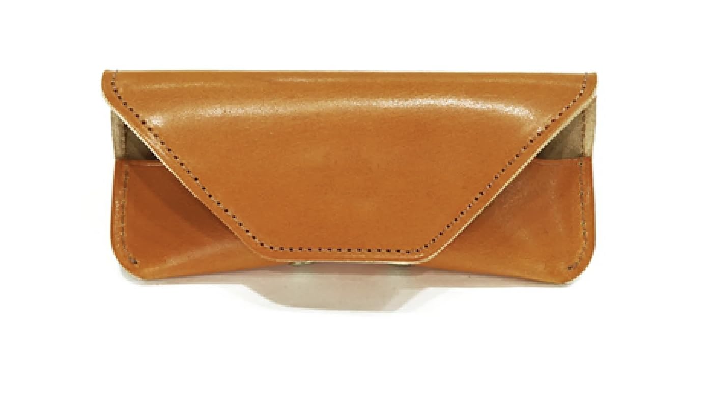 

Футляр для очков Deep Zone Tochigi из натуральной коровьей кожи, Кожаный, Стильный, Кожаный, Подарок, Мужской, Женский, День отца, День рождения, Юбилей, Для пары,