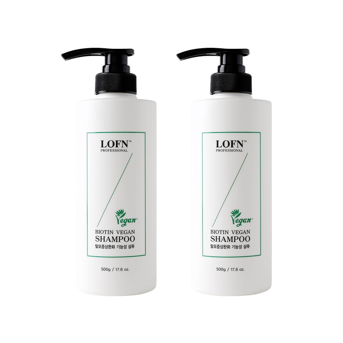 Biotin Vegan Shampoo 500g 2 packs