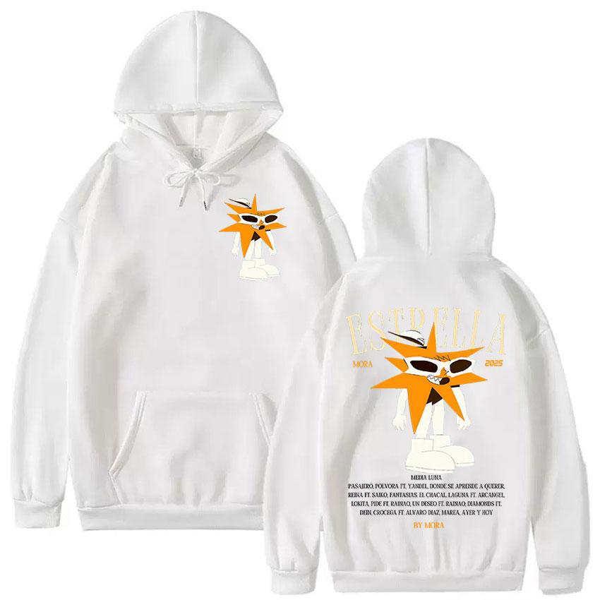 Rapper MORA Tour 2025 Album Merch Ladies Hoodie Retro Aesthetic Pullover Sweatshirt Y2K Fashion High-quality Hoodie