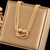 EILIECK 316L Edelstahl Metallkettenhalskette Für Frauen Mode Vergoldete Halskette Wasserdichter Schmuck Damen Geschenk