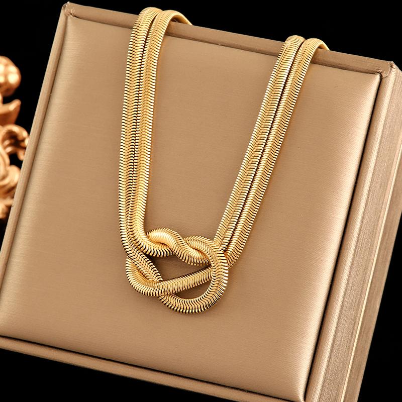 EILIECK 316L Edelstahl Metallkettenhalskette Für Frauen Mode Vergoldete Halskette Wasserdichter Schmuck Damen Geschenk