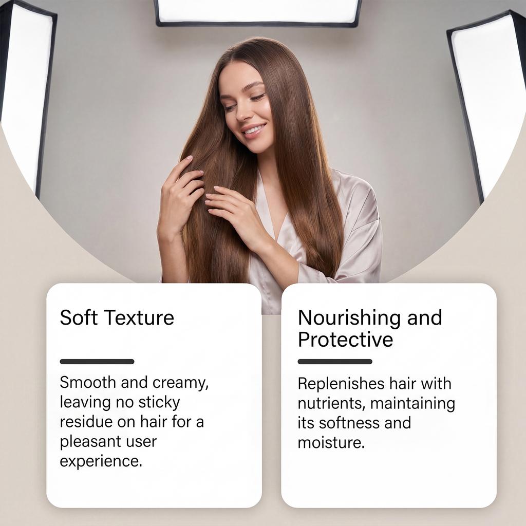 Moisturizing and Nourishing Hair Mask for Frizzy Hair Care, Smooth, Silky, Elegant, Refreshing and Hydrating