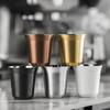 1/10 Stück Espressotasse Weinglas 304 Edelstahl Doppelwandig Isoliert Kaffeetasse Isoliert Kapseltasse Teetasse 80/160ml