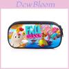 Fall Guys Cartoon Pencil Case For Students With Nylon Material Storage Organizer