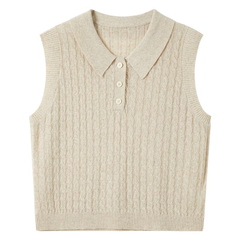 Women's Lyocell Blend Cable Knit Sleeveless Vest Top