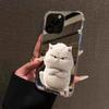 Funny Cool Cat Mirror Soft Phone Case For Ipnone 17 Air 16 Pro Max 15 14 13 12 11 Plus 8 7 X XS XR XSMAX Cover
