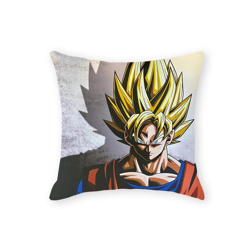 Dragon Ball Serie Kissen Cartoon Druckmuster Japanische Comic Kissenbezug Kissen Schlafzimmer Wohnzimmer Sofa Dekoration Büro Kissen