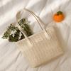 Woven Fashion Splicing Handbag Spring Versatile Shoulder Underarm Bag Tote Bag Women