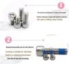 304 Stainless Steel Hex Socket Set Screw with Loctite Anti-Loosening Threadlocker, Sizes M2-M6