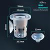 50Pcs Hydroponic Planting Basket Plant Planting Container Floating Turtle Planting Pots Fish Tank Planting Water Plant Cup