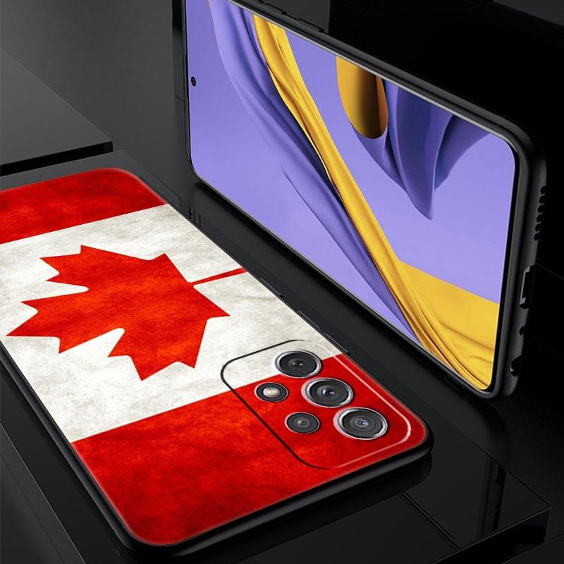 Maple Canada Flag Love Football Phone Case For Samsung A17 A07 A55 A35 A25 A15 A05 A33 A31 A23 A21s A13 A41 A73 A53 A51 A71Cover