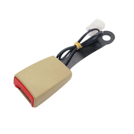 Car Seat Safety Belt Locking Buckle Socket Plug Connector with Warning Cable