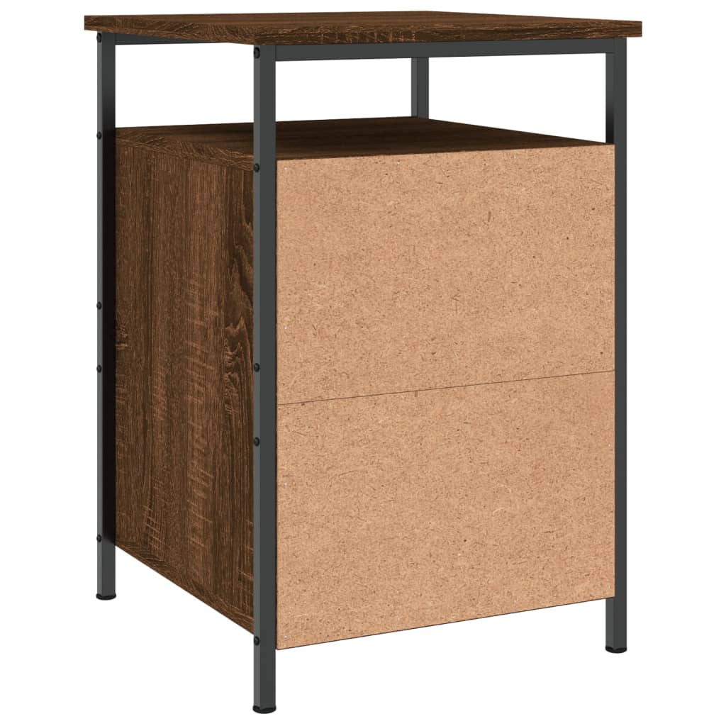 Nightstands (2 Pcs) Brown Oak Look 40 X 42 X 60 Cm Engineered Wood