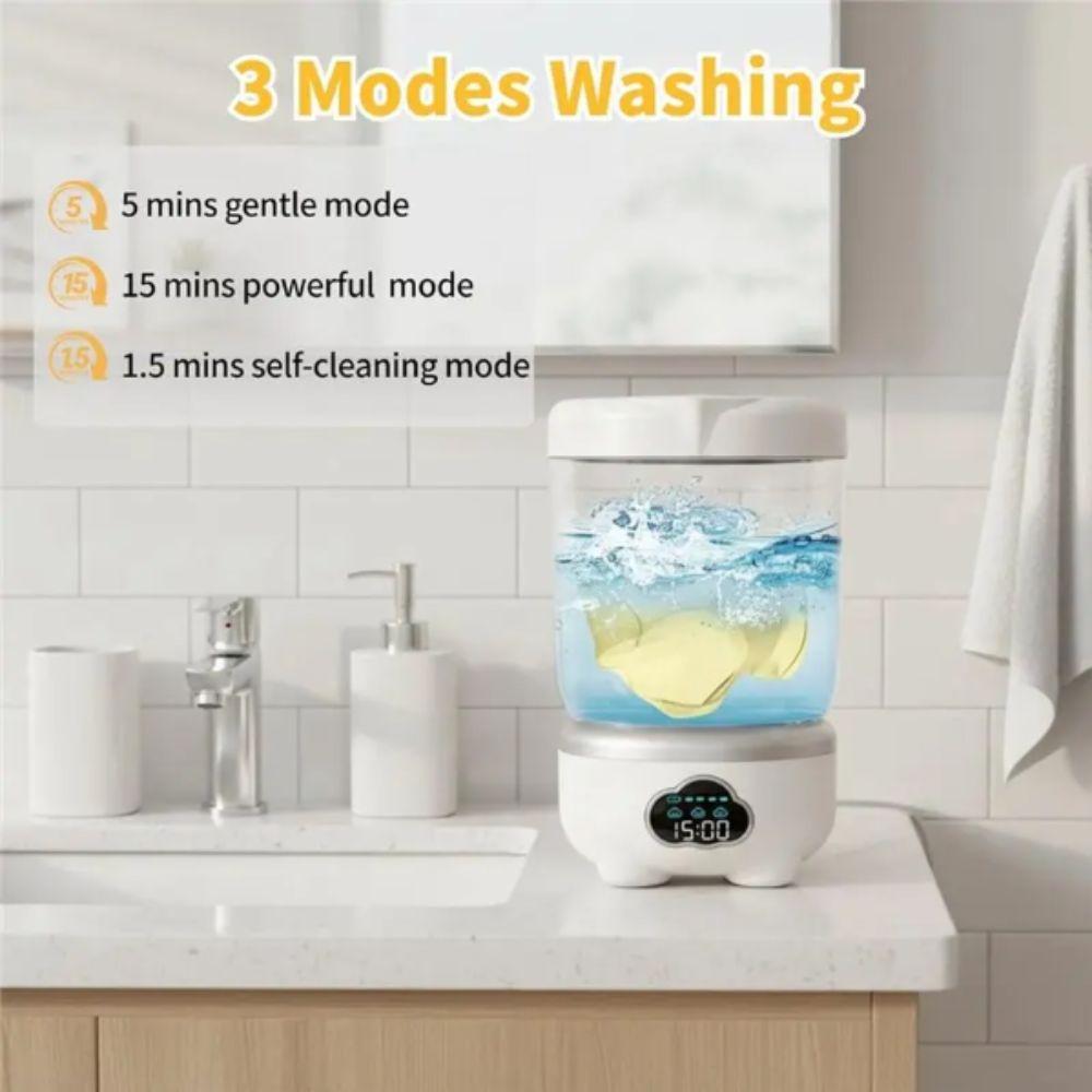 Type-C Charging Mini Wireless Laundry Cup Mini Washing Machine  Baby Clothes Cleaning