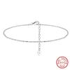 ORSA JEWELS 14K Gold 1,2 mm Italienische Cubanische Kette Fußkettchen für Damen 925 Sterling Silber Feines Sommer Strand Fußarmband Fußkettchen SA43