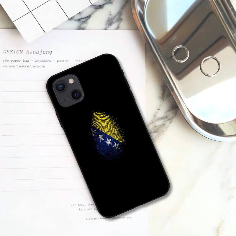 Bosnia Flag Phone Case For iPhone 11 12 Mini 13 Pro XS Max X 8 7 6s Plus 5 SE XR Shell