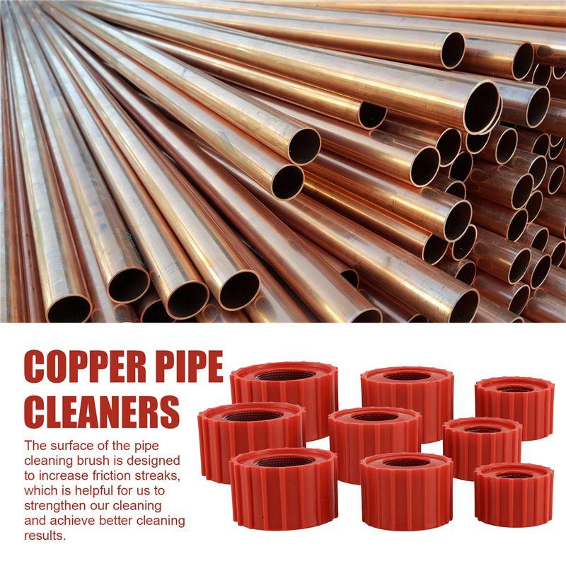 M-Modern-12 Pieces Copper Pipe Cleaners, Tube Cleaning Brush For Copper, Copper Pipe Cleaner (3 Sizes 1/2 3/4 1Inch)