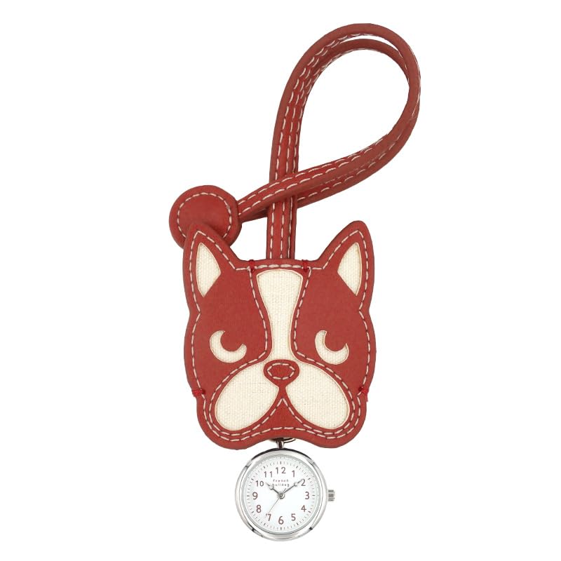 Follow Keychain French Bulldog Hanging RD Watch, Hook, Type, N02925A-6