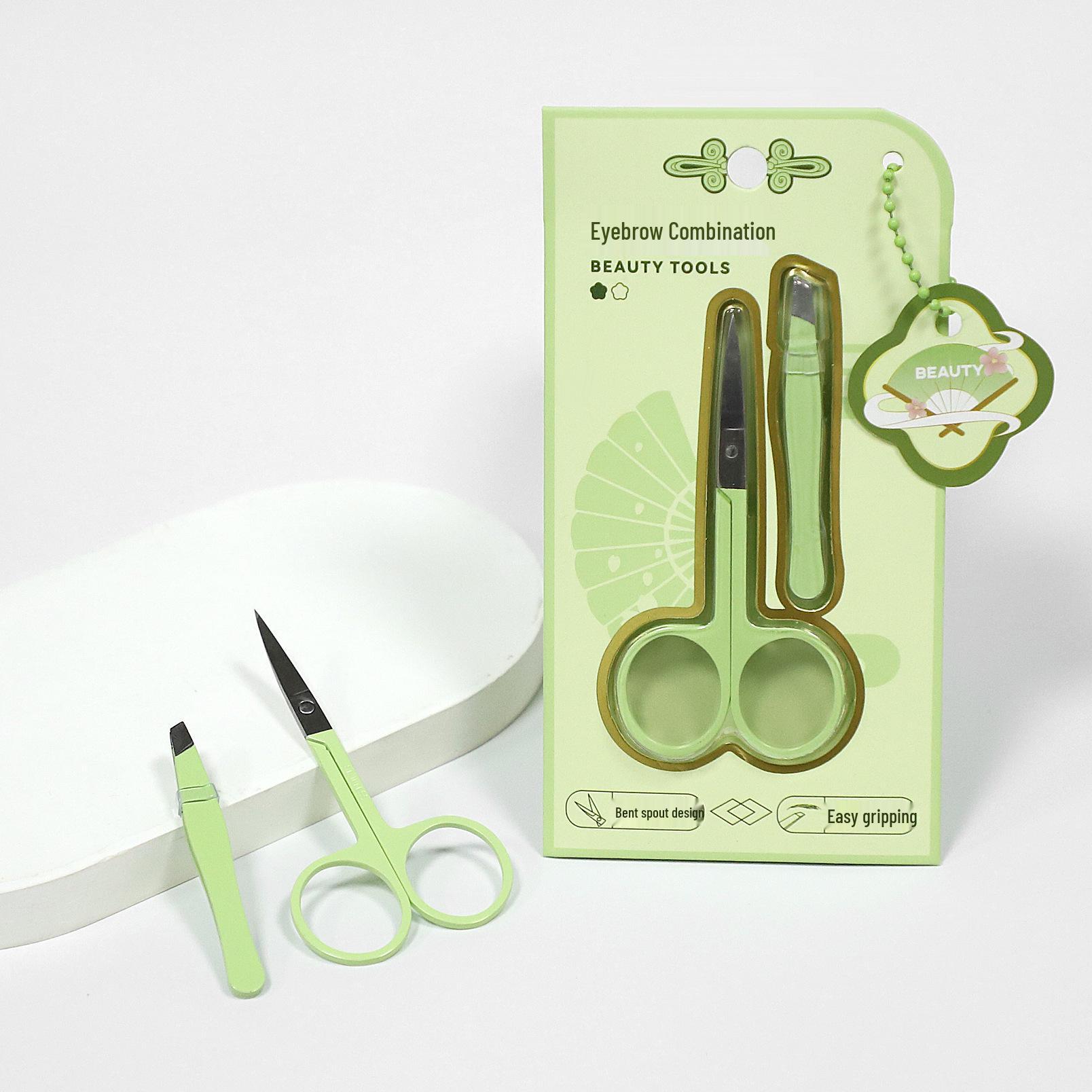 

Набор инструментов для макияжа в китайском стиле: Ножницы для бровей, Пинцет, Триммер для накладных ресниц, Лента для век, Пинцет со скошенным кончиком.