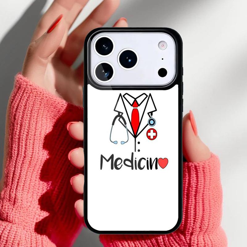 

Cute Cartoon Medicine Nurse Doctor Phone Case for iPhone 17 16 15 14 13 Pro Max Back Cover for 12 11 Pro Coque iPhone17 Pro Max