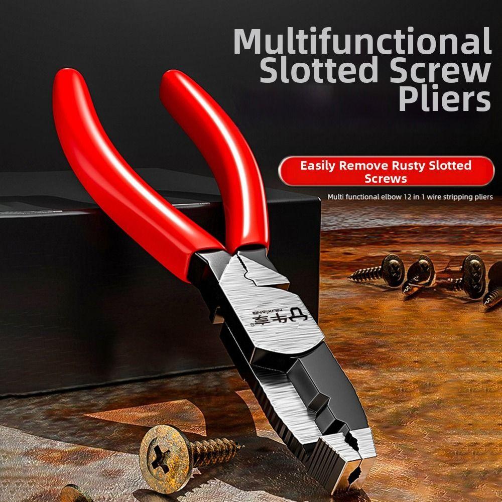 Quickly Remove Slip-tooth Screw Pliers Chrome Vanadium Steel Slip-joint Screw Pliers Home Repairs